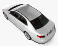 Generic Sedan с детальным интерьером 2015 3D модель top view