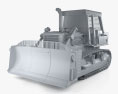 Bulldozer Modelo 3d argila render