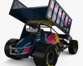 Sprint Car Red Bull 2014 3D 모델  back view