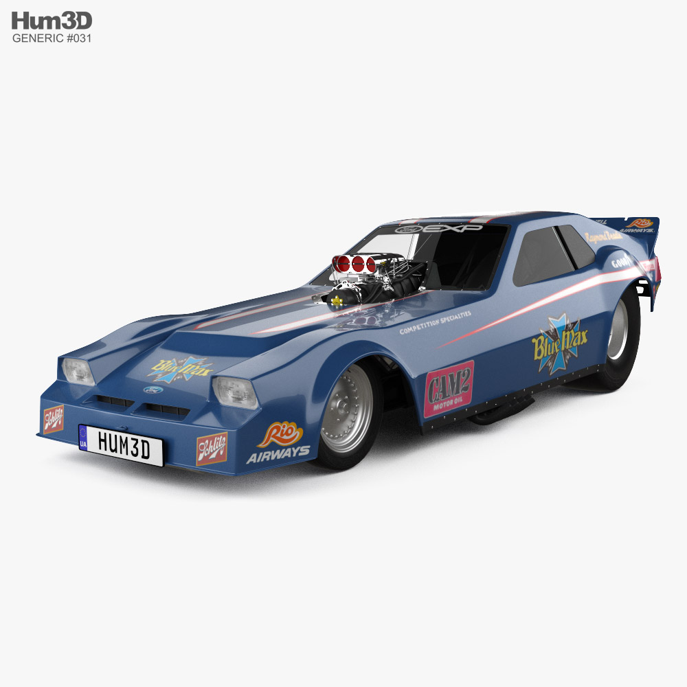 Raymond Beadle Funny Car 1985 3D model