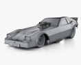 Raymond Beadle Funny Car 1985 3D модель wire render