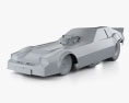 Raymond Beadle Funny Car 1985 3D 모델  clay render