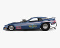 Raymond Beadle Funny Car с детальным интерьером 1985 3D модель side view
