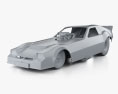 Raymond Beadle Funny Car с детальным интерьером 1985 3D модель clay render