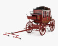 US Mail Stagecoach 1851 3D 모델 