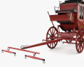US Mail Stagecoach 1851 Modello 3D