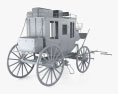 US Mail Stagecoach 1851 3Dモデル