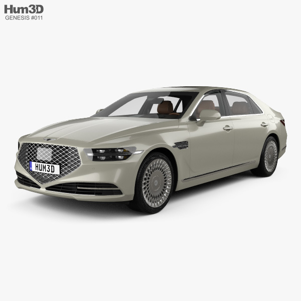 Genesis G90 with HQ interior 2022 3D model