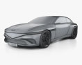 Genesis X Speedium Coupe 2024 3d model wire render