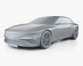 Genesis X Speedium Coupe 2024 3d model clay render