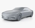 Genesis X convertible 2024 3d model clay render