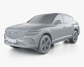 Genesis GV80 coupe 2024 3d model clay render