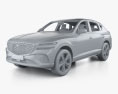 Genesis GV80 coupe with HQ interior 2023 3d model clay render