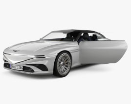 Genesis X convertible with HQ interior 2023 3d model