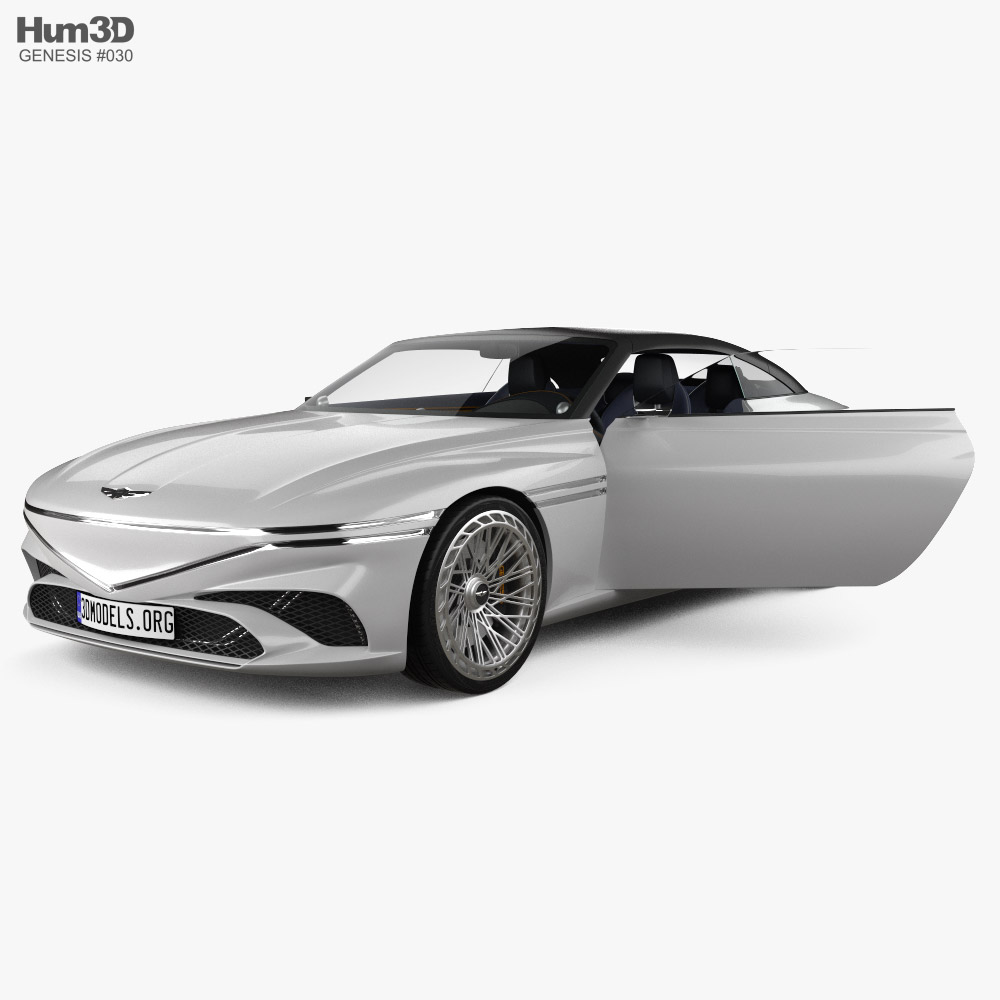 Genesis X convertible with HQ interior 2023 3D model