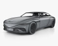 Genesis X convertible with HQ interior 2023 3d model wire render