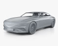 Genesis X convertible with HQ interior 2023 3d model clay render