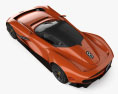 Genesis X Gran Berlinetta Vision Gran Turismo 2024 3D模型 顶视图