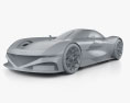 Genesis X Gran Berlinetta Vision Gran Turismo 2024 3D 모델  clay render