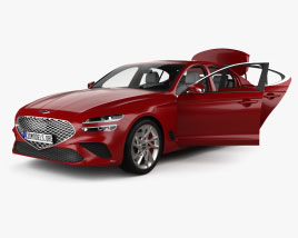 Genesis G70 with HQ interior 2022 3d model