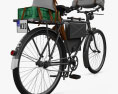 German Army M42 Truppenfahrrad Bicycle 1941 3d model back view