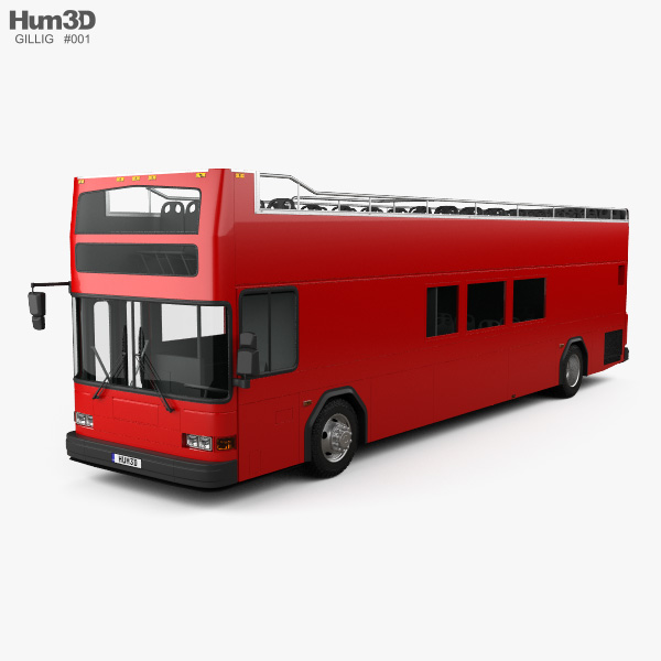 Gillig Low Floor Двоповерховий автобус 2012 3D модель