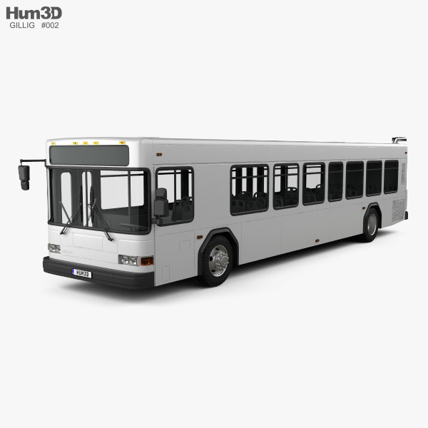Gillig Low Floor Bus 2012 3D 모델 