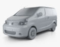 Gonow MPV 2016 3d model clay render