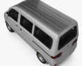 Gonow Minivan 2016 3D模型 顶视图