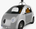 Google Self-Driving Car 2017 Modello 3D