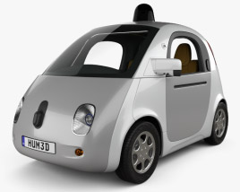 3D model of Google Self-Driving Car 2015