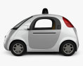Google Self-Driving Car 2015 3D-Modell Seitenansicht