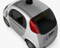 Google Self-Driving Car 2015 Modello 3D vista dall'alto
