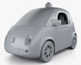 Google Self-Driving Car 2015 3D модель clay render