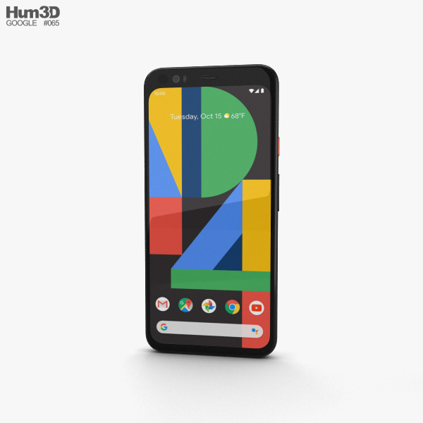 Google Pixel 4 Clearly White 3D-Modell