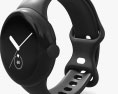 Google Pixel Watch Matte Black Case Obsidian Band Modelo 3d