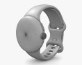 Google Pixel Watch Polished Silver Case Charcoal Band Modelo 3D