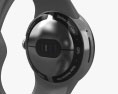 Google Pixel Watch Polished Silver Case Charcoal Band 3D модель