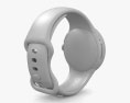 Google Pixel Watch Polished Silver Case Charcoal Band Modello 3D