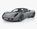 Gordon Murray T.33 with HQ interior and engine 2024 3d model wire render