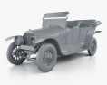 Graf & Stift Double Phaeton 1911 3D模型 clay render