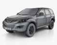Great Wall Hover (Haval) H5 2014 Modello 3D wire render