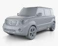 Great Wall Haval M2 2015 Modelo 3D clay render
