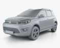 Great Wall Haval M4 2015 3d model clay render