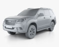 Great Wall Haval H9 2017 3D模型 clay render