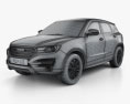 Great Wall Haval H7 2017 3D 모델  wire render