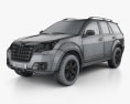 Great Wall Hover H3 2017 3D 모델  wire render