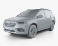 Great Wall Haval H6 2021 Modelo 3D clay render