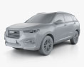 Great Wall Haval H6 2021 Modelo 3D clay render