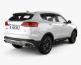 Great Wall Haval H6 with HQ interior 2021 3d model back view